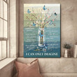 Jesus Butterflies I Can Only Imagine Poster Canvas, Butterfly Lover Poster Canvas Print, Jesus Poster Canvas Art
