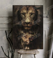 Jesus And Lion Poster Canvas, Lover Poster Canvas Print, Jesus Poster Canvas Art