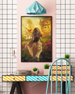 Jesus And Breast Cancer Girl Christian Wall Art Poster Canvas, Faith Over Fear Jesus Canvas Print, Jesus Poster Canvas Art