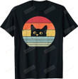 Cat Shirt Retro Style Shirt, Black Cat Shirt, Cat Lovers Shirt, Retro Cat, Pet Owners Shirt, Gifts For Cat Dad Cat Mom, For Cat Lovers