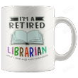I Love My New Schedule Mug, I'm A Retired Librarian Mug, Retirement Mug, Librarian Mug, Book Addicts Mug, Bookworm Mug, Library Mug, Book Lovers Gifts