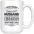 Husband Of A Freaking Awesome Librarian Mug, Librarian Mug, Librarian Husband Mug, Husband And Wife Mug, Library Mug, Bookworm Mug, Book Lovers Gifts