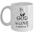 God Is Love Mug, Christian Mug, Bible Mug, Jesus Christ Mug, Christian Cross Mug, Christian Mug, Faithful Mug, God Mug, Catholic Gifts For Family Lover Friends