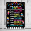 Music Class When You Enter This Class Room Poster, Music Classroom Decorations Posters Canvas, Elementary Music Classroom Wall Art Decor