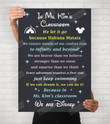 Personalized Class Room Canvas Poster No Frame, Disney Classroom Canvas Poster, Gift for Teacher