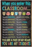 Back To School Poster Gifts For Teacher From Student When You Enter This Classroom Hanging Home Decor Wall Art Print Teacher Appreciation Gifts Ideas For Back To School Canvas Poster