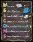Welcome Classroom Canvas Poster, Back to School Canvas Poster, Welcome Student Wall Art