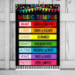 Music Classroom Poster Canvas, Music Tempos Canvas Print, Gifts For Music Teachers From Students, Back To School Gifts