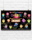 We'll Owl-Ways Choose Kind Poster Canvas Gifts For Teacher From Students Back To School Gifts First Day Of School Gifts School 2022 Gifts Wall Décor Decorate Classroom Or Office