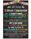 I Am Your School Counselor Vertical Poster Canvas School No Frame Poster/Full Gallery Wrapped And Framed Canvas School Poster Canvas School Decor Wall Art Gift For Teacher Student Back To School Day