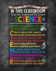 In This Classroom Science Canvas Poster, Back To School Gifts For Teacher Students, Classroom Hanging Home Decor Wall Art Appreciation Teacher Life