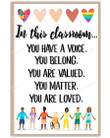In This Classrom Poster Canvas Gifts For Teacher From Students Back To School Gifts First Day Of School Gifts School 2022 Gifts Wall Décor Decorate Classroom Or Office