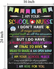 School Nurse Canvas Poster Gifts, I am Your School Nurse Poster Canvas, School Nurse Classroom Wall Art Decor