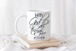 With God All Things Are Possible Christian Gift Pastor Gift Idea Bible Verse Mug Scripture Coffee Cup Ceramic Coffee Mug Tea Mug 11-15 Oz Accent Mug