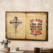 My God That Is Who You Are Christian Wall Art Poster Canvas, Jesus Cross Canvas Print, Jesus Poster Canvas Art