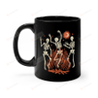 Dancing Skeleton Mug, Skeleton Mug, Halloween Coffee Cup, Fall Mug, Witchy Mug, Spooky Mug, Goth Mug, Mystical Gifts, Celestial Aesthetic Gifts For Friends