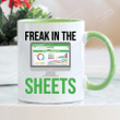 Freak In The Sheets Mug, Funny Spreadsheet Mug, Funny Accountant Mug,Tax Season Mug, Gifts For Accountants