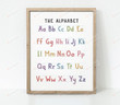 The Alphabet Print Poster Canvas, Educational Print Poster Canvas, Classroom Poster Canvas