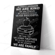 In This Classroom Poster Canvas, We Are Kind We Are Friends Poster Canvas, Classroom Poster Canvas