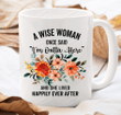 A Wise Woman Once Said Im Outta Here Mug, Retirement Gifts For Women, Retired Mug, Coworker Leaving Gifts