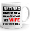 Retired Under New Managemen Mug, Retirement Gifts 2022, Retirement Gifts For Dad And Husband, Gifts For Him