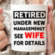 Retired Under New Managemen Mug, Retirement Gifts 2022, Retirement Gifts For Dad And Husband, Gifts For Him