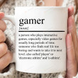 Gamer Definition Mug, Gamer Definition Dictionary Quotes, Gifts For Him For Her, Gifts For Friend