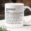 Gamer Definition Mug, Gamer Definition Dictionary Quotes, Gifts For Him For Her, Gifts For Friend