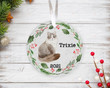 Personalized Siberian Cat Ornament, Cat Lover Ornament, Christmas Gift Ornament