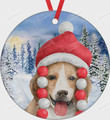 Christmas Tree And Beagle Dog Ornament, Gifts For Dog Owners Ornament, Christmas Gift Ornament