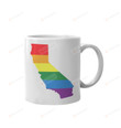 California Lgbt Gay Pride Rainbow Mug Lgbt Mug Gifts For Lgbt Pride Gifts