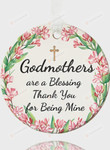 Godmother Ornament 2022 Ornament, Thank You For Being Mine Ornament, Christmas Gift Ornament