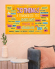 30 Things A Standardized Test Does Not Measure In Students Poster Canvas, Gifts For Student Poster Canvas, Classroom Decor Poster Canvas
