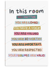 In This Classroom Wall Art Poster Canvas, You Belong Here Canvas Print, Back To School Back To School Gift Poster Canvas Art