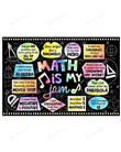 Math Is My Jam Poster Canvas, Math Lover Poster Canvas, Classroom Poster Canvas