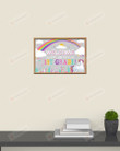 Welcome To 1st Grade Poster Canvas, Pink Rainbow And Unicorn Poster Canvas, Classroom Poster Canvas