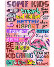 Flamingo Be The Nice Kid Vertical Poster Home Decor Wall Art Print No Frame Or Canvas 0.75 Inch Frame Full-Size Best Gifts For Birthday, Christmas, Thanksgiving, Housewarming
