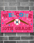 Softball Welcome 10th Grade Poster Canvas, Back To School Poster Canvas