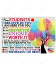 When You Enter This Classroom Poster Canvas, You Are The Reason I Am Here Poster Canvas, Teacher Student Gift Poster Canvas, Classroom Decor Poster Canvas