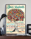Dear Students I Beleive In You Poster Canvas, I Am Here For You Poster Canvas, Classroom Poster Canvas