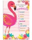 In This Classroom Flamingos Vertical Poster Home Decor Wall Art Print No Frame Or Canvas 0.75 Inch Frame Full-Size Best Gifts For Birthday, Christmas, Thanksgiving, Housewarming