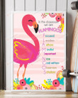 In This Classroom Flamingos Vertical Poster Home Decor Wall Art Print No Frame Or Canvas 0.75 Inch Frame Full-Size Best Gifts For Birthday, Christmas, Thanksgiving, Housewarming