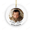 Baby's First Christmas Ornament, Anniversary Ornament Decoration Gifts For Boys Girls, Baby 1st Christmas Gifts