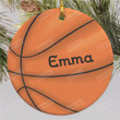 Personalized Basketball Ornament Basketball Player Gifts Basketball Team Gifts Custom Basketball Hanging Decoration Christmas Tree Decor Christmas Ceramic Ornament