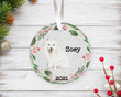 Personalized Japanese Spitz Dog Ornament, Gifts For Dog Owners Ornament, Christmas Gift Ornament