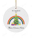 Personalized Gay Xmas Ornament 2021 My 1st Christmas Out Coming Out Gifts Gay Pride Xmas Ornament Ornaments 2021 Xmas Ornament Hanging Decoration Xmas Gifts Home Decor