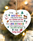 Personalized To My Mommy Ornament From Baby Bump I Already Love You Ornament Ceramic Ornament For Christmas Trees Decoration Christmas Ornament 2021 Gifts For Pregnant Mom In Christmas