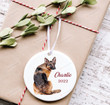 Personalized German Shepherd Dog Ornament, Gifts For Dog Owners Ornament