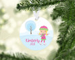 Personalized Little Girl In Winter Ornament, Gifts For Baby Girl Ornament, Christmas Gift Ornament
