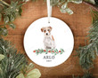 Personalized Jack Russell Terrier Dog Ornament, Gifts For Dog Owners Ornament, Christmas Gift Ornament